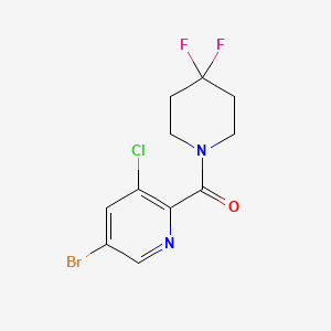 (5-Bromo-3-chloropyridin-2-yl)(4,4-difluoropiperidin-1-yl)methanone