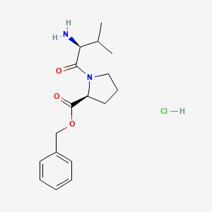 molecular formula C17H25ClN2O3 B8234342 Benzyl L-valyl-L-prolinate hydrochloride 