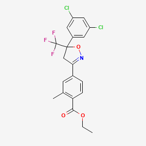 4-[5-(3,5-Dichlorophenyl)-5-trifluoromethyl-4,5-dihydroisoxazol-3-yl]-2-methylbenzoic acid ethyl ester