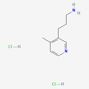 molecular formula C9H16Cl2N2 B8234371 3-(4-Methylpyridin-3-YL)propan-1-amine dihydrochloride 