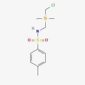 (((Chloromethyl)dimethylsilyl)methyl)-4-methylbenzenesulfonamide