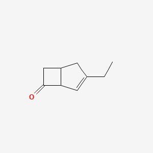 molecular formula C9H12O B8234436 3-Ethylbicyclo[3.2.0]hept-3-en-6-one 