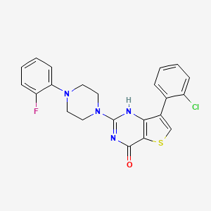 molecular formula C22H18ClFN4OS B8234440 CID 49673213 