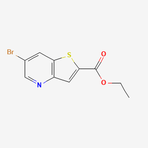 molecular formula C10H8BrNO2S B8234446 Ethyl 6-bromothieno[3,2-b]pyridine-2-carboxylate 