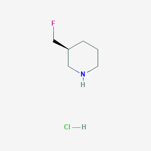 molecular formula C6H13ClFN B8234447 (S)-3-(Fluoromethyl)piperidine hydrochloride 