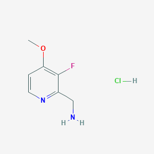 molecular formula C7H10ClFN2O B8234461 (3-Fluoro-4-methoxypyridin-2-yl)methanamine hydrochloride 