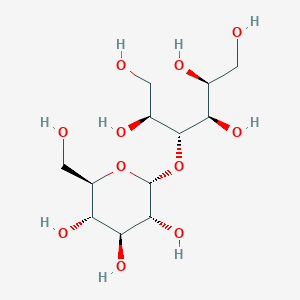 molecular formula C12H24O11 B8234482 (2S,3R,4R,5S)-4-[(2R,3R,4S,5S,6R)-3,4,5-trihydroxy-6-(hydroxymethyl)oxan-2-yl]oxyhexane-1,2,3,5,6-pentol 