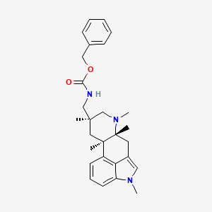 molecular formula C28H35N3O2 B8234485 benzyl N-[[(6aR,9S,10aR)-4,6a,7,9,10a-pentamethyl-8,10-dihydro-6H-indolo[4,3-fg]quinolin-9-yl]methyl]carbamate 