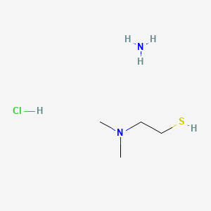 molecular formula C4H15ClN2S B8234507 Azane;2-(dimethylamino)ethanethiol;hydrochloride 