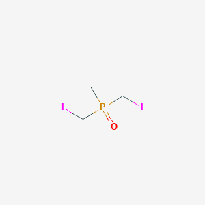 molecular formula C3H7I2OP B8234510 氧化亚膦，双(碘甲基)甲基- CAS No. 13916-01-3