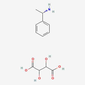 molecular formula C12H17NO6 B8234546 2,3-dihydroxybutanedioic acid;(1S)-1-phenylethanamine 