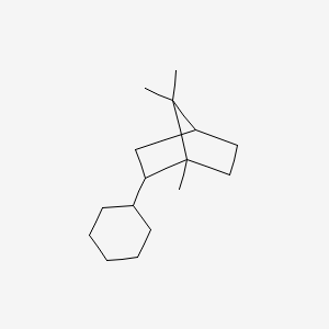 molecular formula C16H28 B8234553 2-Cyclohexyl-1,7,7-trimethylbicyclo[2.2.1]heptane 