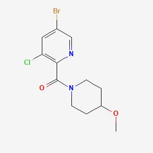 molecular formula C12H14BrClN2O2 B8234570 (5-Bromo-3-chloropyridin-2-yl)(4-methoxypiperidin-1-yl)methanone 