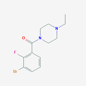 molecular formula C13H16BrFN2O B8234617 (3-Bromo-2-fluorophenyl)(4-ethylpiperazin-1-yl)methanone 