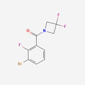 molecular formula C10H7BrF3NO B8234643 (3-Bromo-2-fluorophenyl)(3,3-difluoroazetidin-1-yl)methanone 