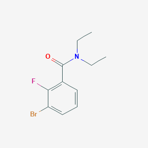 molecular formula C11H13BrFNO B8234667 3-Bromo-N,N-diethyl-2-fluorobenzamide 