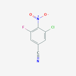 molecular formula C7H2ClFN2O2 B8234710 3-Chloro-5-fluoro-4-nitrobenzonitrile CAS No. 1273585-10-6