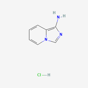 molecular formula C7H8ClN3 B8234714 Imidazo[1,5-a]pyridin-1-amine hydrochloride 