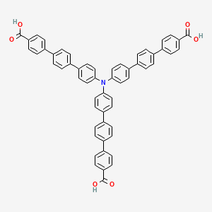 molecular formula C57H39NO6 B8234733 4'',4''''',4''''''''-Nitrilotris(([1,1':4',1''-terphenyl]-4-carboxylic acid)) 