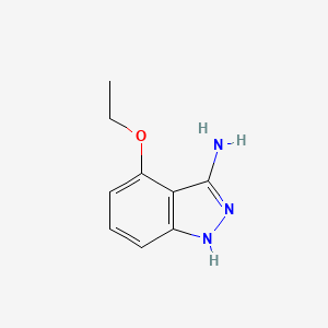 molecular formula C9H11N3O B8234753 4-Ethoxy-1H-indazol-3-amine 