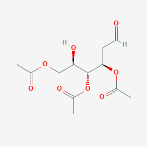molecular formula C12H18O8 B8234790 [(2R,3R,4R)-3,4-diacetyloxy-2-hydroxy-6-oxohexyl] acetate 
