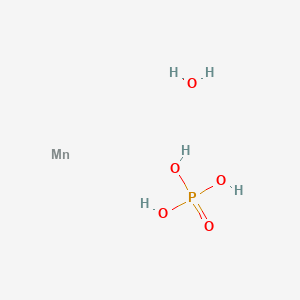 molecular formula H5MnO5P B8234796 Manganese;phosphoric acid;hydrate 