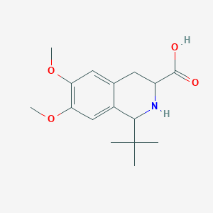 molecular formula C16H23NO4 B8234813 3-Isoquinolinecarboxylicacid, 1,2,3,4-tetrahydro-6,7-dimethoxy-, 1,1-dimethylethyl ester, (S)-(9CI) 