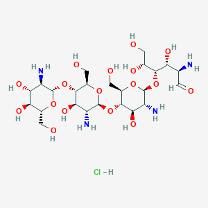 molecular formula C24H47ClN4O17 B8234815 Chitotetraose tetrahydrochloride hydrate 