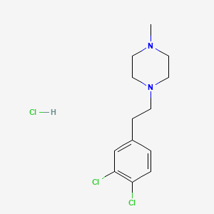 molecular formula C13H19Cl3N2 B8234829 1-[2-(3,4-Dichlorophenyl)ethyl]-4-methylpiperazine;hydrochloride 