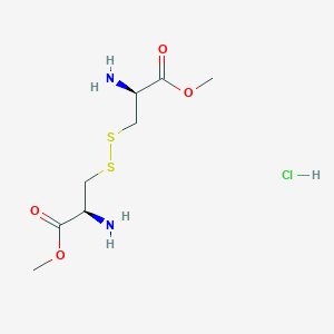 molecular formula C8H17ClN2O4S2 B8234849 methyl (2S)-2-amino-3-[[(2S)-2-amino-3-methoxy-3-oxopropyl]disulfanyl]propanoate;hydrochloride 