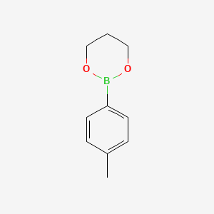 molecular formula C10H13BO2 B8234853 2-p-Tolyl-1,3,2-dioxaborinane 