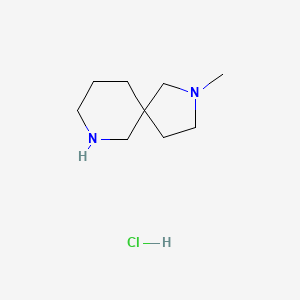 molecular formula C9H19ClN2 B8234898 2-Methyl-2,9-diazaspiro[4.5]decane;hydrochloride 