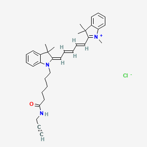 molecular formula C35H42ClN3O B8234907 Cy5 alkyne 