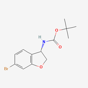 molecular formula C13H16BrNO3 B8234929 tert-Butyl (S)-(6-bromo-2,3-dihydrobenzofuran-3-yl)carbamate 