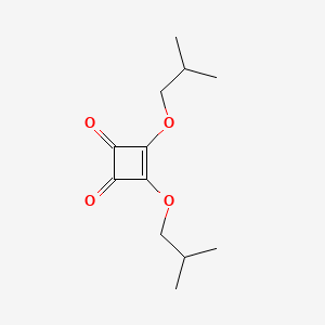 molecular formula C12H18O4 B8234961 3,4-Bis(2-methylpropoxy)cyclobut-3-ene-1,2-dione CAS No. 61699-64-7