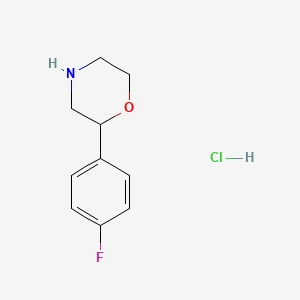 molecular formula C10H13ClFNO B8234994 2-(4-Fluorophenyl)morpholine HCl 
