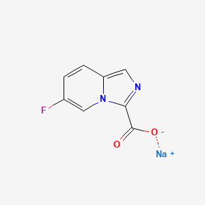 molecular formula C8H4FN2NaO2 B8234998 Sodium;6-fluoroimidazo[1,5-a]pyridine-3-carboxylate 