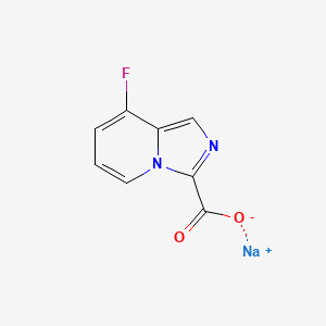 Sodium;8-fluoroimidazo[1,5-a]pyridine-3-carboxylate