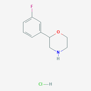 molecular formula C10H13ClFNO B8235033 2-(3-Fluorophenyl)morpholine;hydrochloride CAS No. 61151-62-0