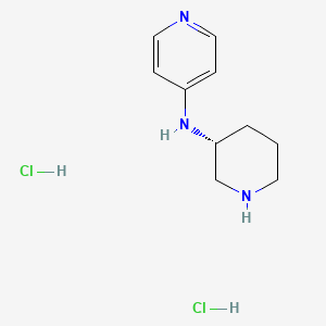 molecular formula C10H17Cl2N3 B8235041 N-[(3R)-piperidin-3-yl]pyridin-4-amine;dihydrochloride 
