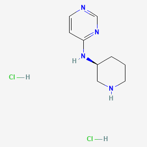 molecular formula C9H16Cl2N4 B8235062 N-[(3S)-piperidin-3-yl]pyrimidin-4-amine;dihydrochloride 