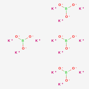 molecular formula B4K12O12 B8235114 Dodecapotassium;tetraborate 