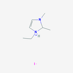molecular formula C7H15IN2 B8235133 1-Ethyl-2,3-dimethyl-2,3-dihydro-1H-imidazol-1-ium iodide CAS No. 141085-40-7