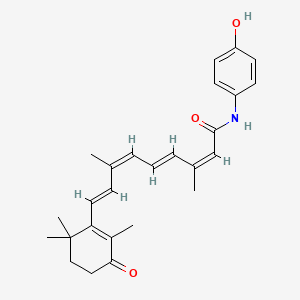 molecular formula C26H31NO3 B8235146 4-oxo-N-(4-hydroxyphenyl)retinamide 