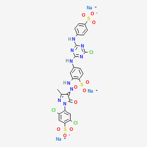 molecular formula C25H15Cl3N9Na3O10S3 B8235159 CID 44134922 