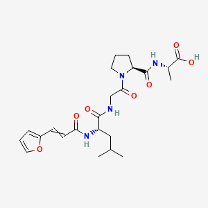 molecular formula C23H32N4O7 B8235190 呋喃丙烯酰-l-亮氨酰甘氨酰-l-脯氨酰-l-丙氨酸 