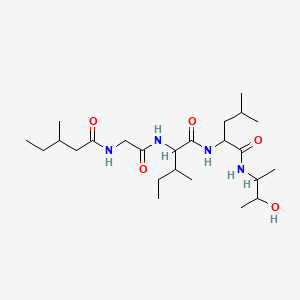 molecular formula C24H46N4O5 B8235252 H-谷氨酸-丙氨酸-丙氨酸-甘氨酸-异亮氨酸-甘氨酸-异亮氨酸-亮氨酸-苏氨酸-缬氨酸-OH 