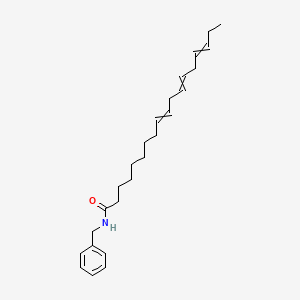 molecular formula C25H37NO B8235395 N-苄基十八碳-9,12,15-三烯酰胺 