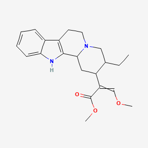molecular formula C22H28N2O3 B8235425 Methyl 2-(3-ethyl-1,2,3,4,6,7,12,12b-octahydroindolo[2,3-a]quinolizin-2-yl)-3-methoxyprop-2-enoate 