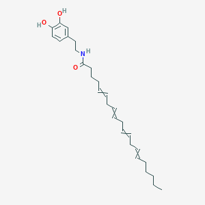 molecular formula C28H41NO3 B8235445 (5Z,8Z,11Z,14Z)-N-(3,4-dihydroxyphenethyl)icosa-5,8,11,14-tetraenamide 